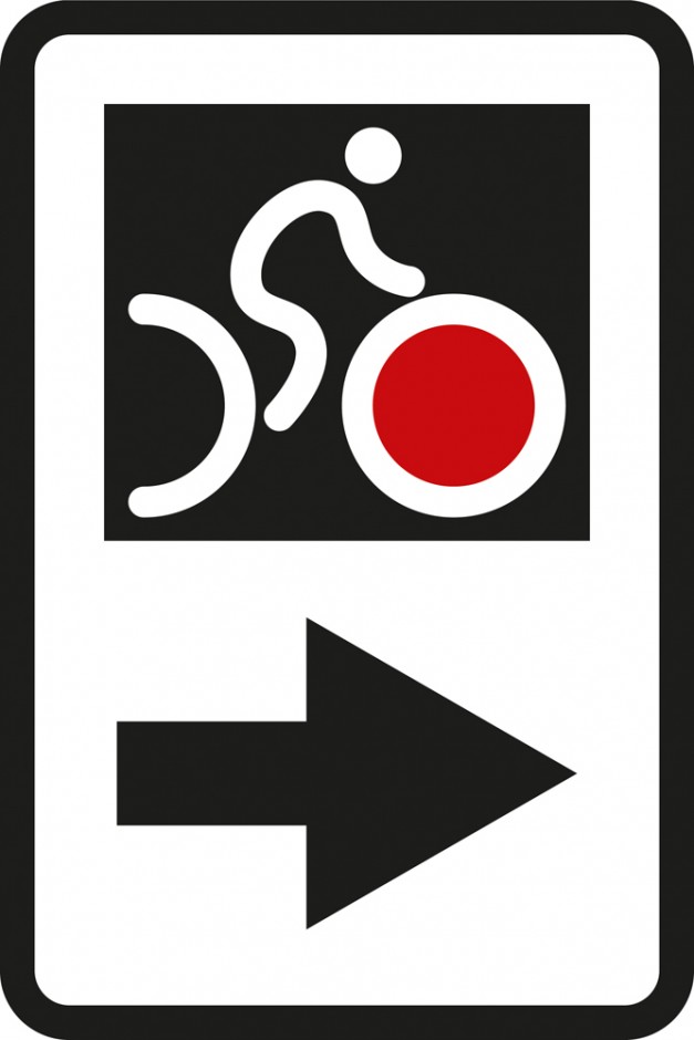 Nz Cyclist Use Ramp Sign Cycling in Remote Places New Zealand